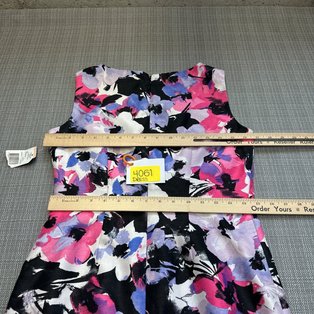 New Black Label Evan-Picone Floral Sheath Dress Size 2‎ Party Wedding Event - Picture 8 of 11